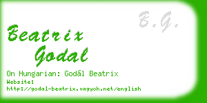 beatrix godal business card
